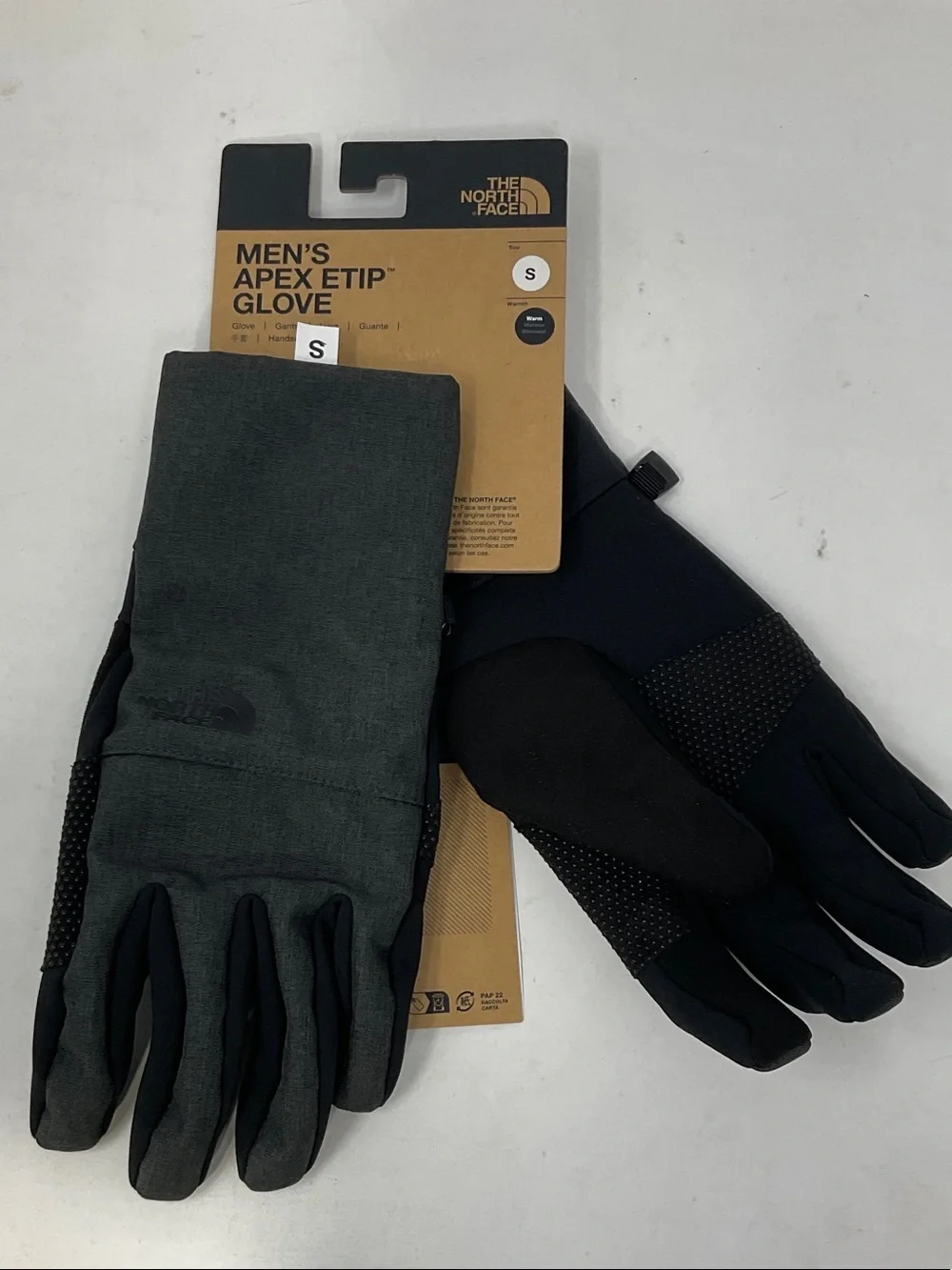 The North Face Men's Apex Etip Gloves - Black & Charcoal